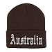 Trendy Apparel Shop Australia Old English Embroidered Long Cuff Beanie