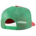 Trendy Apparel Shop 5 Panel Structured Trucker Cap with Mexico Flag Design Undervisor