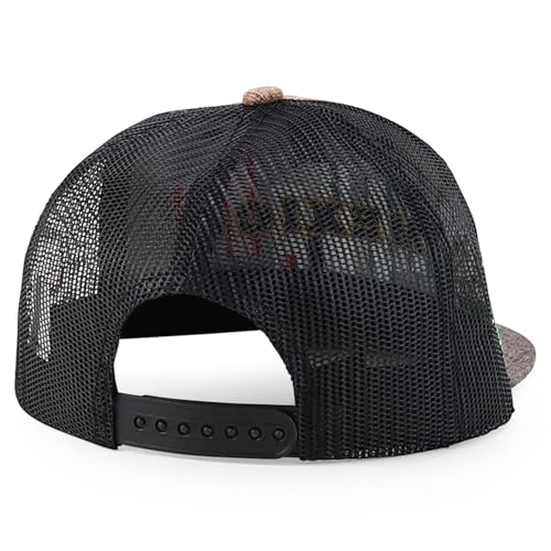 Trendy Apparel Shop 6 Panel Structured 3D Mexico Embroidered Flatbill Snapback Turcker Cap