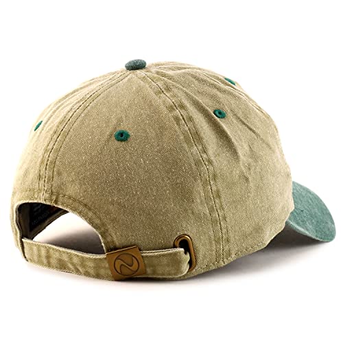 Trendy Apparel Shop Number 7 Patch Pigment Dyed Washed Baseball Cap
