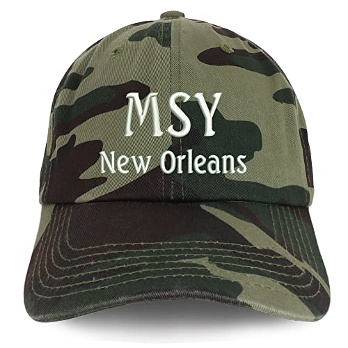 Trendy Apparel Shop MSY New Orleans Low Profile Soft Cotton Baseball Cap