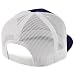 Trendy Apparel Shop Structured High Crown 5 Panel Round Flat Bill Trucker Cap