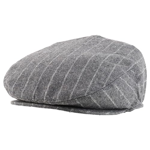 Trendy Apparel Plaid Checker Wool Blend Newsboy Ivy Cap