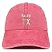 Trendy Apparel Shop Austin TX Embroidered Pigment Dyed Washed Baseball Cap