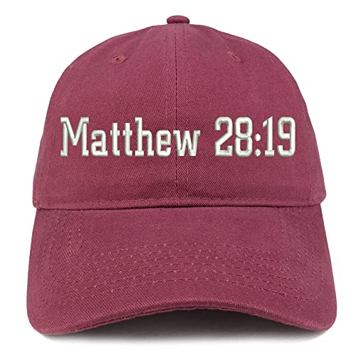 Trendy Apparel Shop Matthew 28:19 Low Profile Soft Cotton Baseball Cap