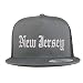 Trendy Apparel Shop New Jersey State Old English 5 Panel Flatbill Trucker Cap