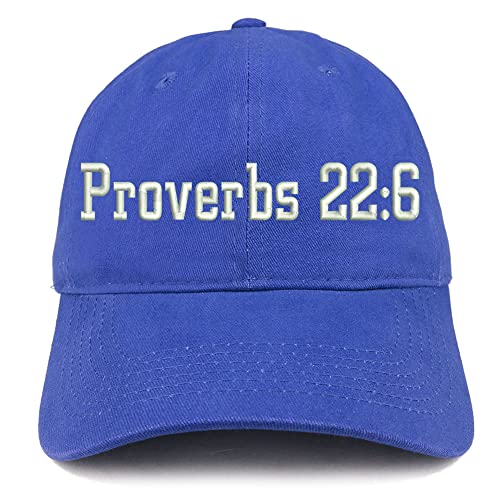 Trendy Apparel Shop Proverbs 22: 6 Low Profile Soft Cotton Baseball Cap