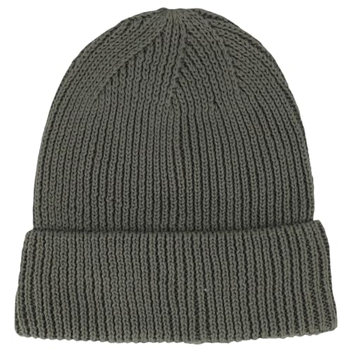 Trendy Apparel Shop Stretchy Cotton Knitted Cuff Beanie Hat