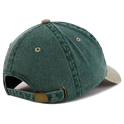 Trendy Apparel Shop Number 7 Patch Pigment Dyed Washed Baseball Cap