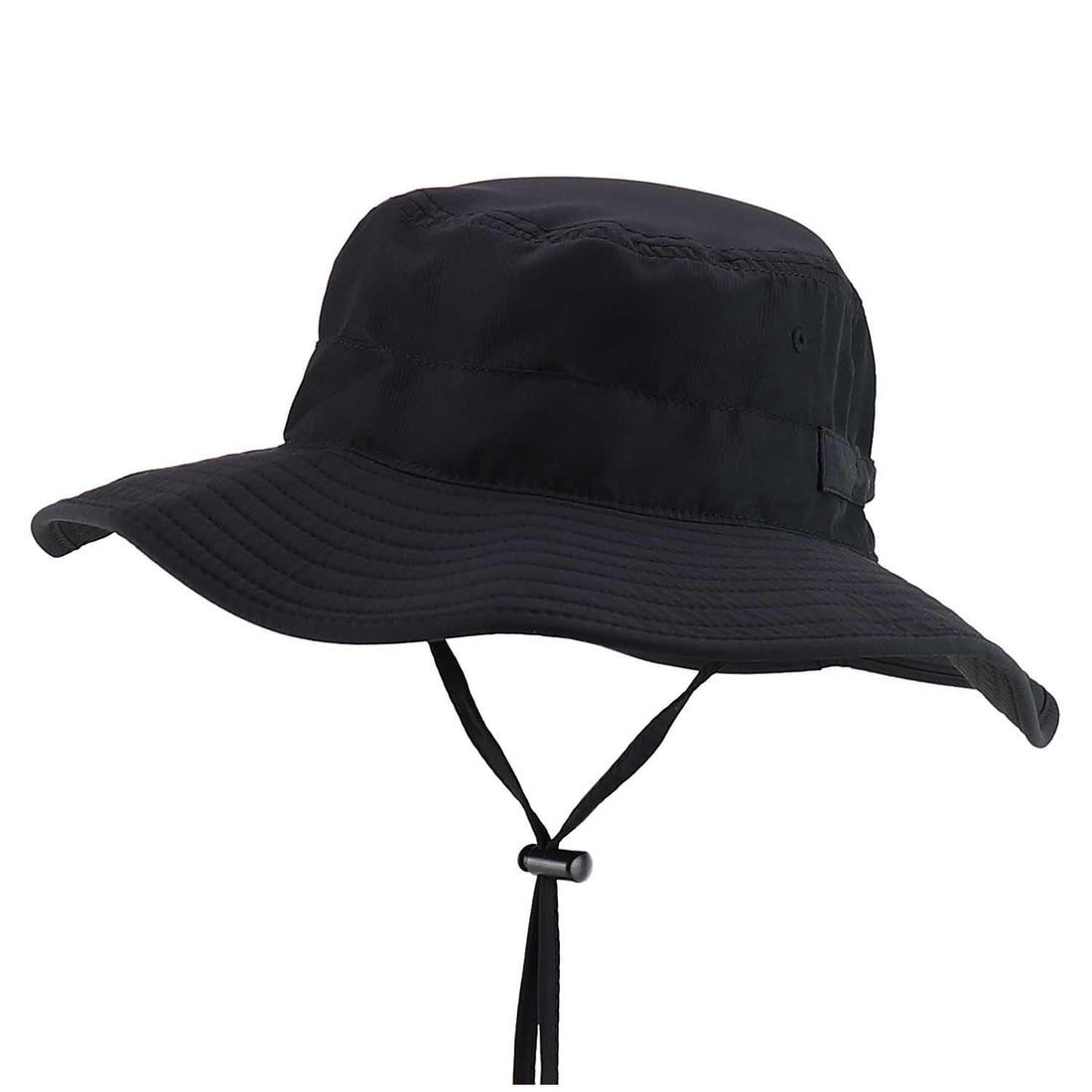Trendy Apparel Shop Outdoor Large Brim Micro Mesh Performance Boonie Bucket Hat with Strap