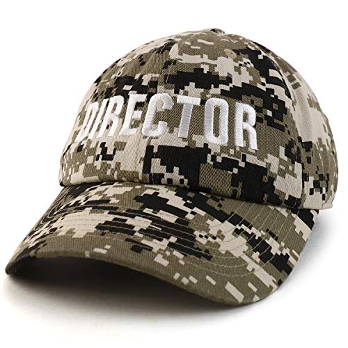 Trendy Apparel Shop Director Embroidered Soft Cotton Low Profile Dad Hat Baseball Cap