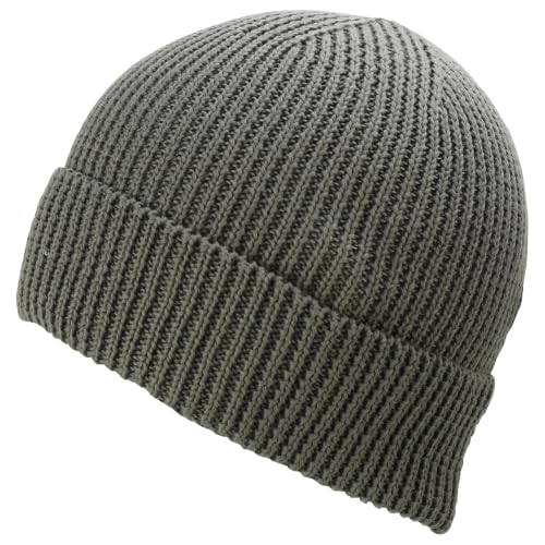 Trendy Apparel Shop Stretchy Cotton Knitted Cuff Beanie Hat