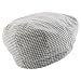 Trendy Apparel Shop Plaid Checker Patterend Newsboy Ivy Flat Cap