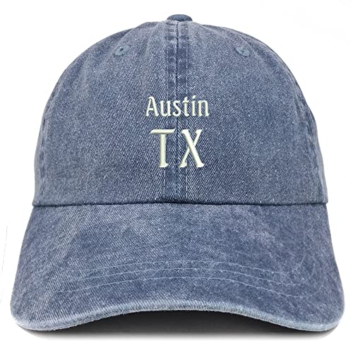 Trendy Apparel Shop Austin TX Embroidered Pigment Dyed Washed Baseball Cap