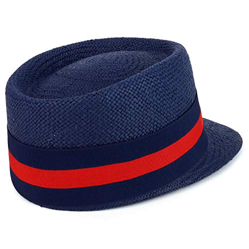 Trendy Apparel Shop Striped Ribbon Grosgrain Band Straw Fashion Baseball Hat