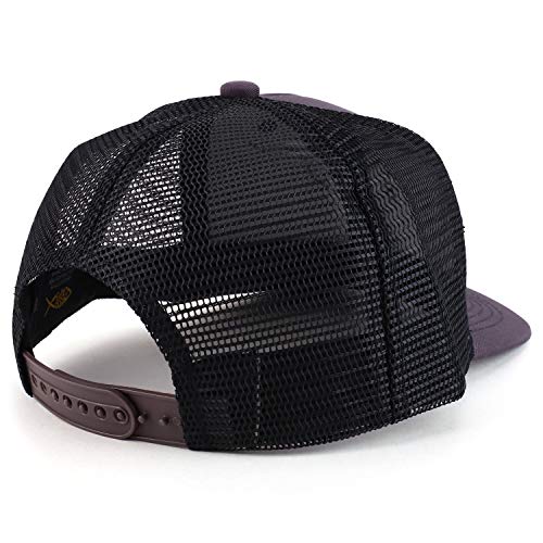 Trendy Apparel Shop Low Profile Two Tone Mesh Back Trucker Baseball Cap
