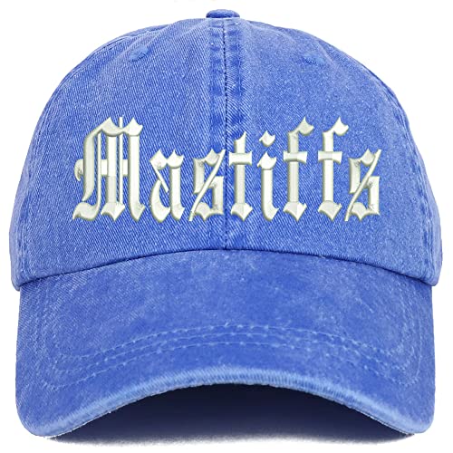Trendy Apparel Shop Old English Mastiffs Washed Pigment Dyed Baseball Cap