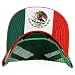 Trendy Apparel Shop 5 Panel Structured Trucker Cap with Mexico Flag Design Undervisor