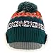 Trendy Apparel Shop Youth Size Kid's Warm Acrylic Brim Knit Winter Print Trapper Hat with Pom Pom