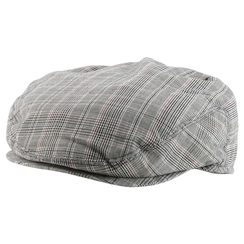 Trendy Apparel Shop Plaid Checker Patterend Newsboy Ivy Flat Cap