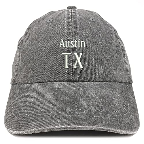 Trendy Apparel Shop Austin TX Embroidered Pigment Dyed Washed Baseball Cap