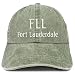 Trendy Apparel Shop FLL Fort Lauderdale Embroidered Pigment Dyed Washed Baseball Cap