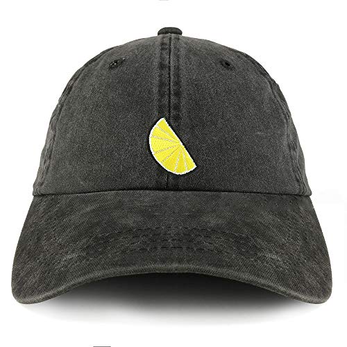 Trendy Apparel Shop Lemon Patch Pigment Dyed Cotton Twill Unstructured Dad Hat