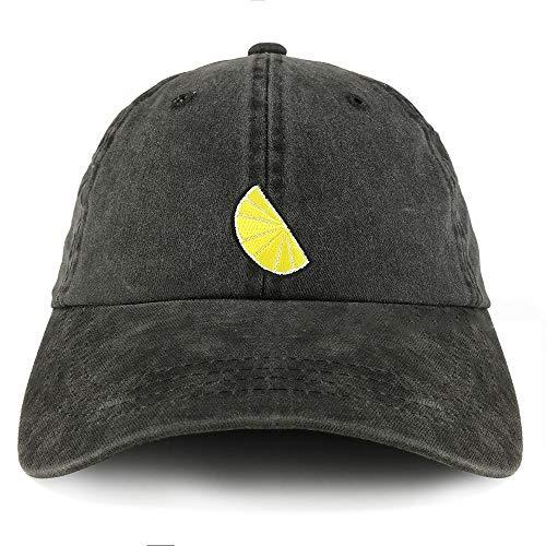 Trendy Apparel Shop Lemon Patch Pigment Dyed Cotton Twill Unstructured Dad Hat