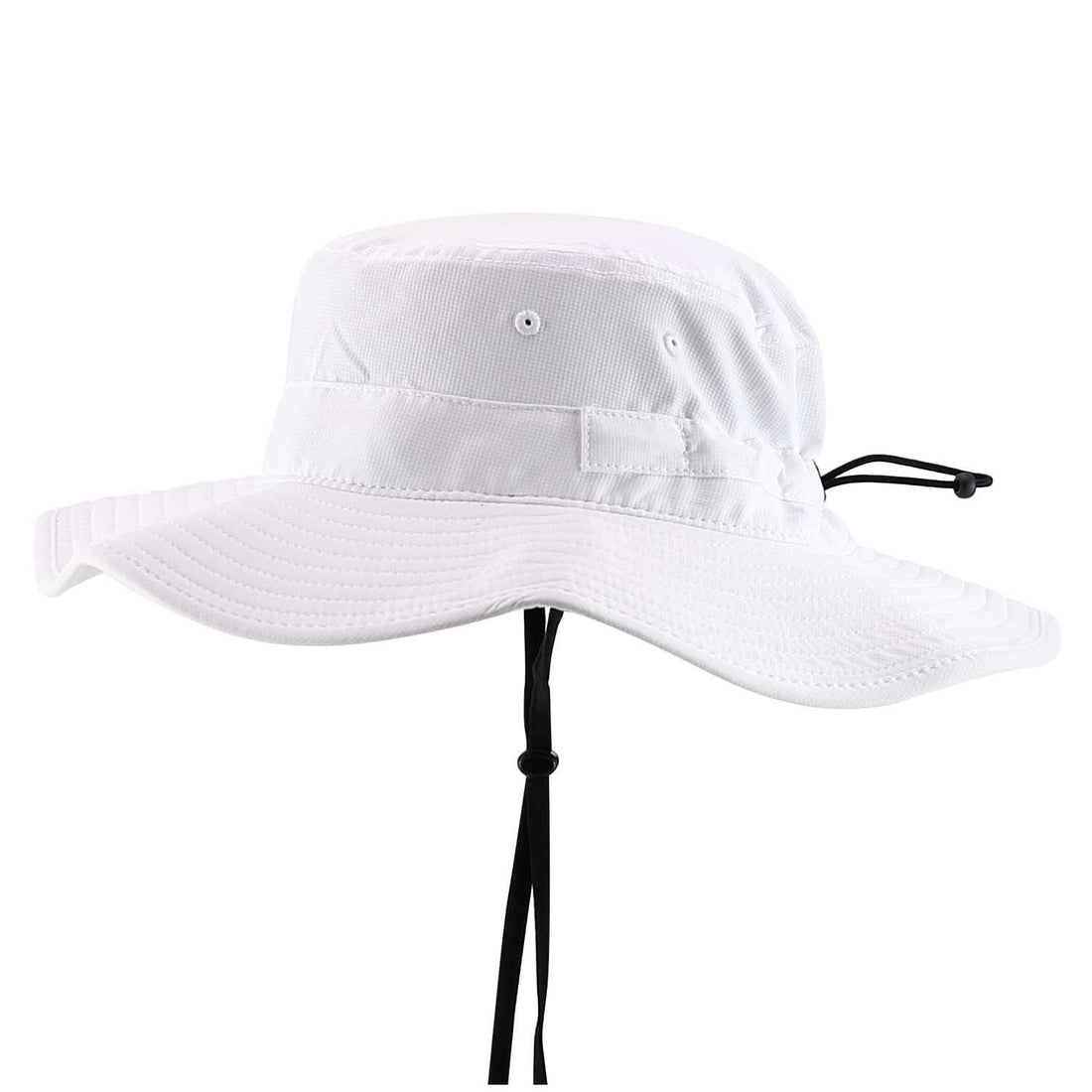 Trendy Apparel Shop Outdoor Large Brim Micro Mesh Performance Boonie Bucket Hat with Strap