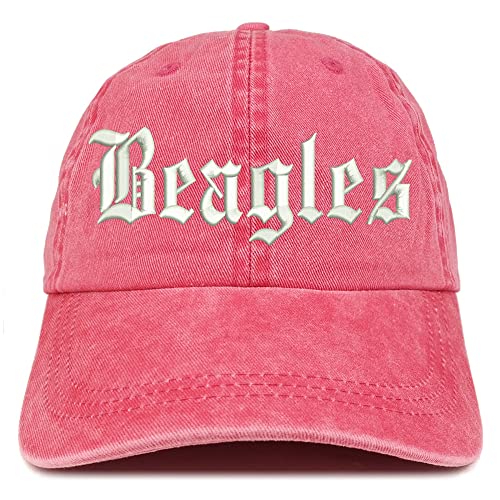 Trendy Apparel Shop Old English Beagles Washed Pigment Dyed Baseball Cap
