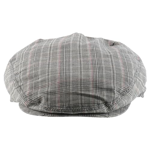 Trendy Apparel Shop Plaid Checker Patterend Newsboy Ivy Flat Cap