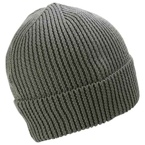 Trendy Apparel Shop Stretchy Cotton Knitted Cuff Beanie Hat