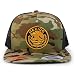 Trendy Apparel Shop Circular Mexico Patch 5 Panel Flatbill Trucker Cap