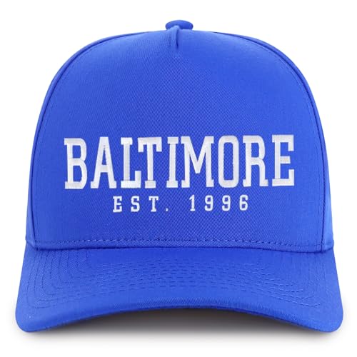 Trendy Apparel Shop Baltimore Est.1996 Embroidered 5 Panel Structured Baseball Cap