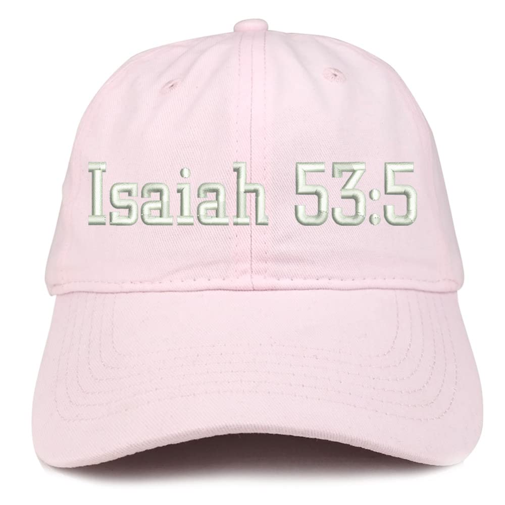 Trendy Apparel Shop Isaiah 53:5 Low Profile Soft Cotton Baseball Cap