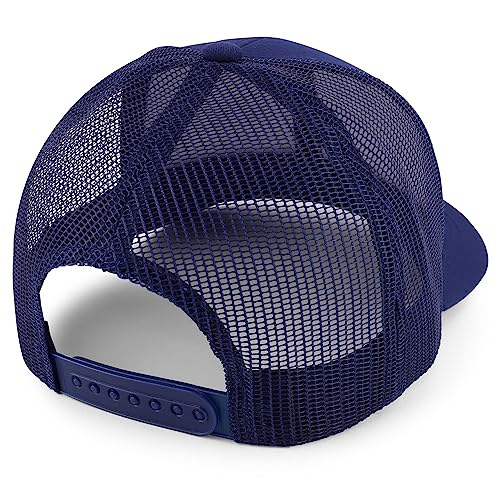 Trendy Apparel Shop Astronant Embroidered Patch Structured 6 Panel Mesh Back Trucker Cap