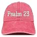 Trendy Apparel Shop Psalm 23 Washed Pigment Dyed Baseball Cap