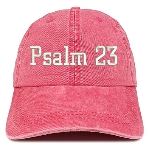 Trendy Apparel Shop Psalm 23 Washed Pigment Dyed Baseball Cap