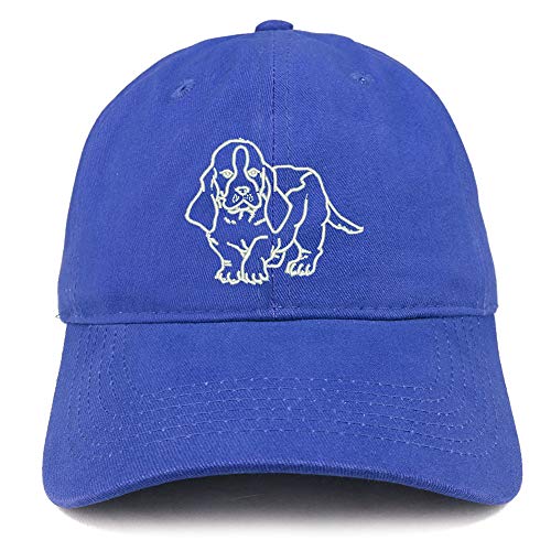 Trendy Apparel Shop Basset Embroidered Unstructured Cotton Dad Hat