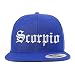 Trendy Apparel Shop Scorpio Old English Embroidered Flatbill Snapback