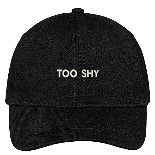 Trendy Apparel Shop Too Shy Embroidered Cap Premium Cotton Dad Hat
