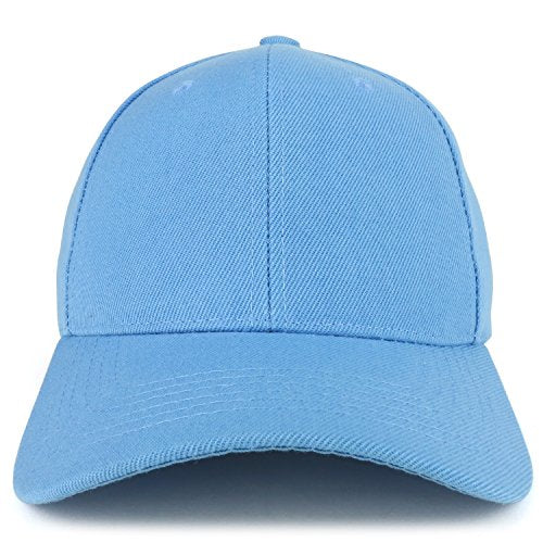 Trendy Apparel Shop Plain Structured Crown Adjustable Baseball Cap