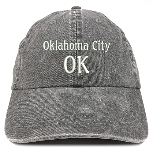 Trendy Apparel Shop Oklahoma City OK Embroidered Pigment Dyed Washed Baseball Cap