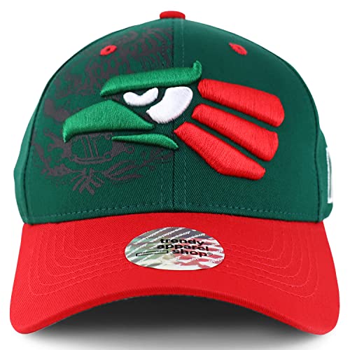 Trendy Apparel Shop Hecho En Mexico Eagle 3D Embroidered Structured Baseball Cap