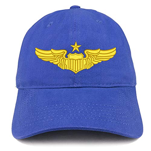 Trendy Apparel Shop Pilot 2 Embroidered Soft Crown 100% Brushed Cotton Cap