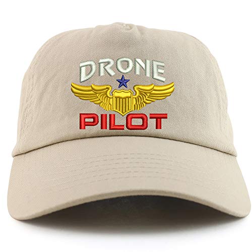 Trendy Apparel Shop Drone Operator Pilot Embroidered 5 Panel Unstructured Soft Crown Baseball Cap