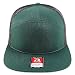 Trendy Apparel Shop Structured High Profile 7 Panel Flat Bill Mesh Back Snapback Cap