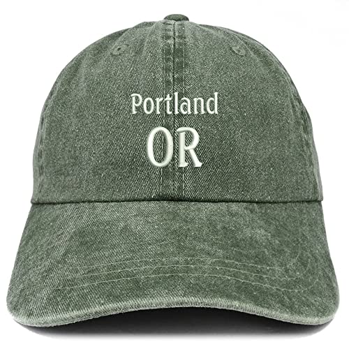 Trendy Apparel Shop Portland OR Embroidered Pigment Dyed Washed Baseball Cap