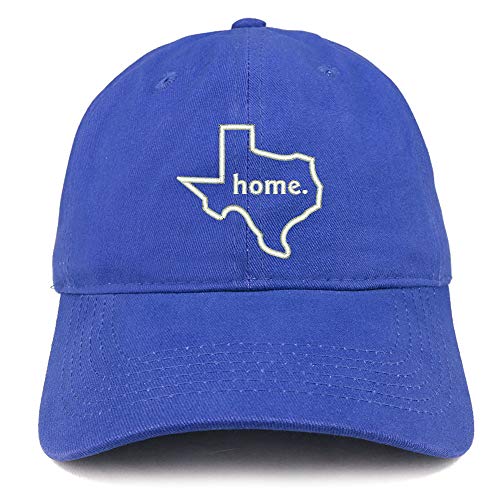 Trendy Apparel Shop Texas Home Embroidered 100% Cotton Adjustable Cap Dad Hat