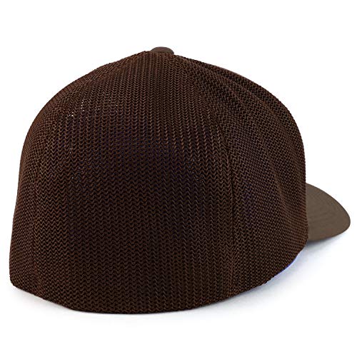 Trendy Apparel Shop Oversized XXL Dog Dad Af Embroiderd Structured Fitted Trucker Mesh Cap